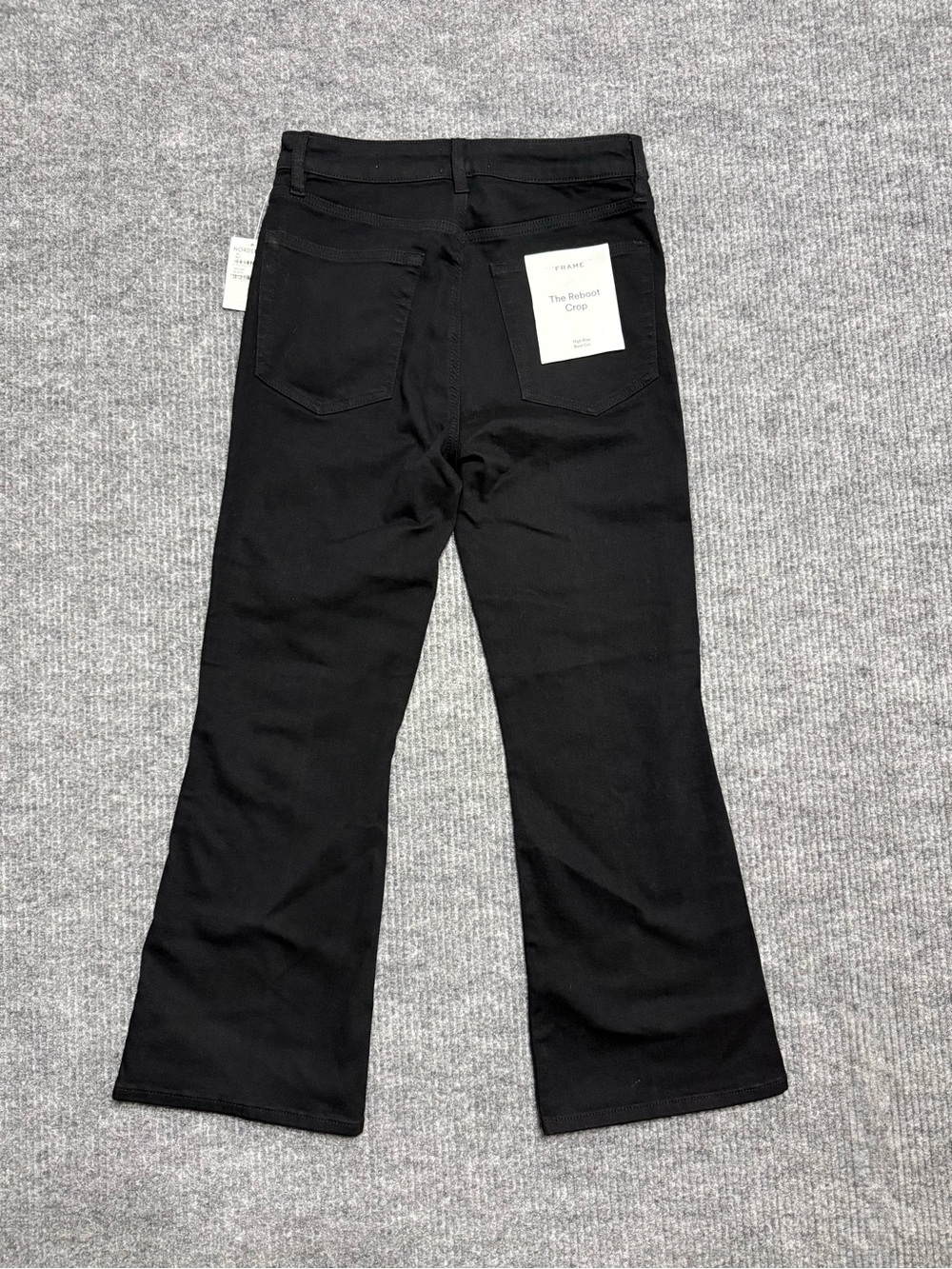 New FRAME The Reboot High Waist Ankle Length Bootcut Jeans Black Size 30 - Picture 6 of 12